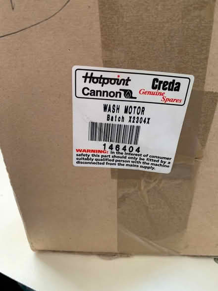 Photo of free Hotpoint motor ? (Upton Park E6) #2