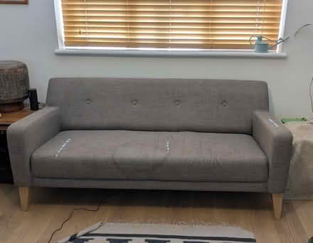 Photo of free John Lewis grey sofa (Denmark hill) #1