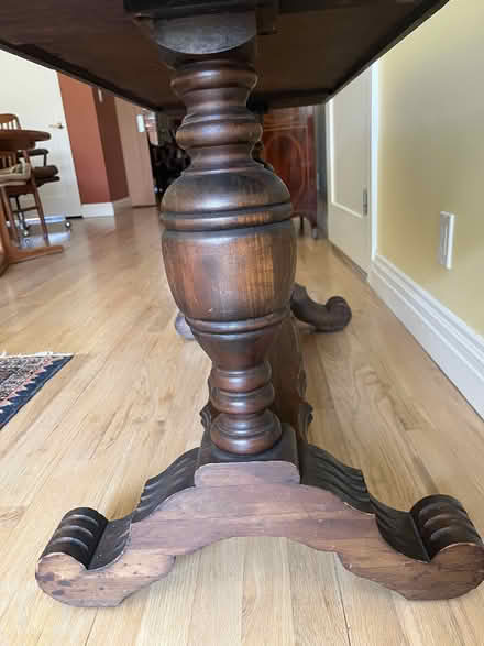 Photo of free Classic wood side table (12th St., South Park Slope) #3