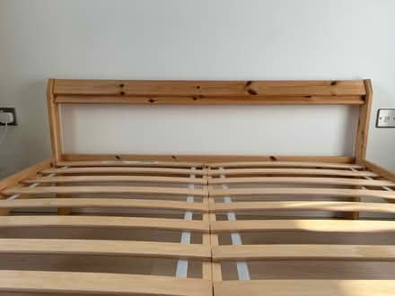 Photo of free Pine double bed - dismounted (SE8 5ET) #1