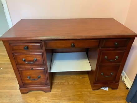 Photo of free Cherry finish computer desk (Westerville) #1