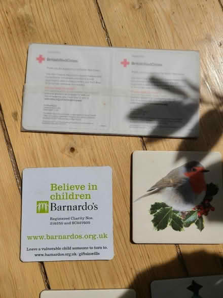 Photo of free Cardboard Charity Coasters x6 (Prestwich M25) #2