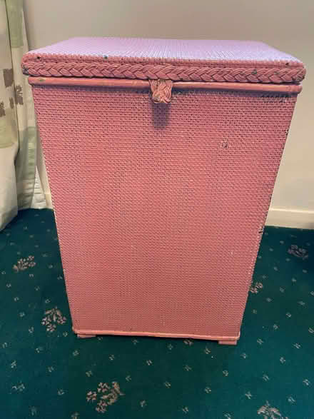 Photo of free Lloyd loom style laundry basket (Tideswell SK17) #4