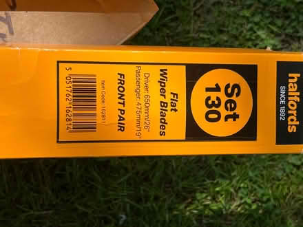 Photo of free Halfords windscreen wipers -as new (Heath End RG26) #1