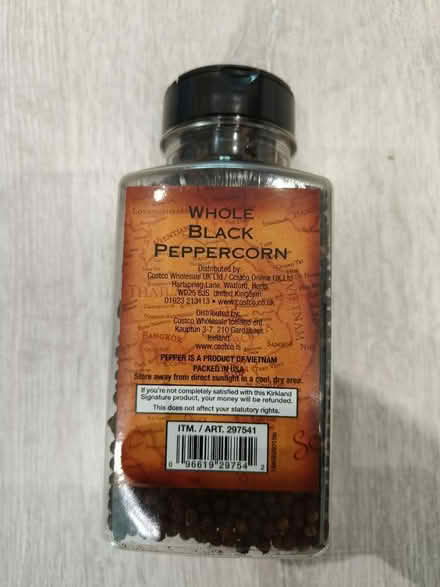 Photo of free Unopened Costco whole black pepper (SS16) #1