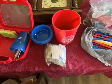 Photo of free Plastic Bowls, Knives & Misc (5 blocks S of DGSHS) #1