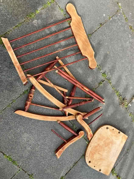 Photo of free Wooden rocking chair in pieces. (Southport PR8) #4