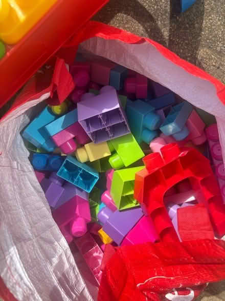 Photo of free Megabloks with a bag full of megabloks (Caversham Park RG4) #2