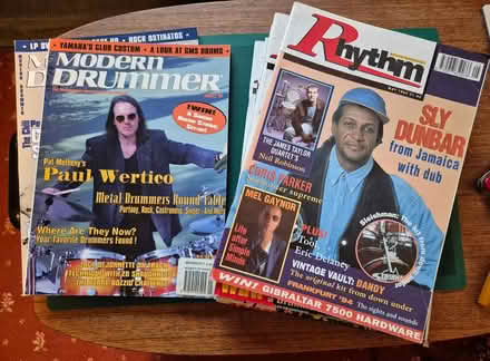 Photo of free Drummers' Magazines (1990s) x12 (SE1) #1