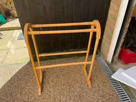 Photo of free Wooden towel rail (Brook End SG5) #1