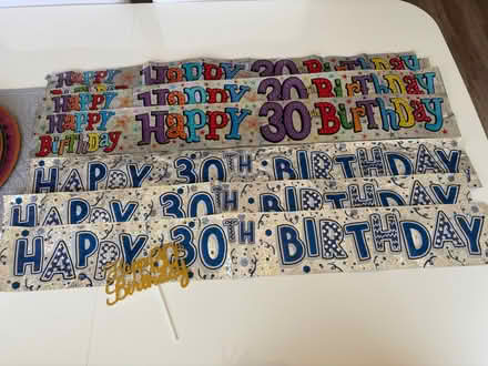 Photo of free 30th birthday decorations (Dartington TQ9) #1