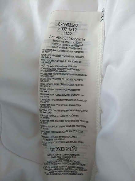 Photo of free Superking duvet (Irish Fields LS21) #4