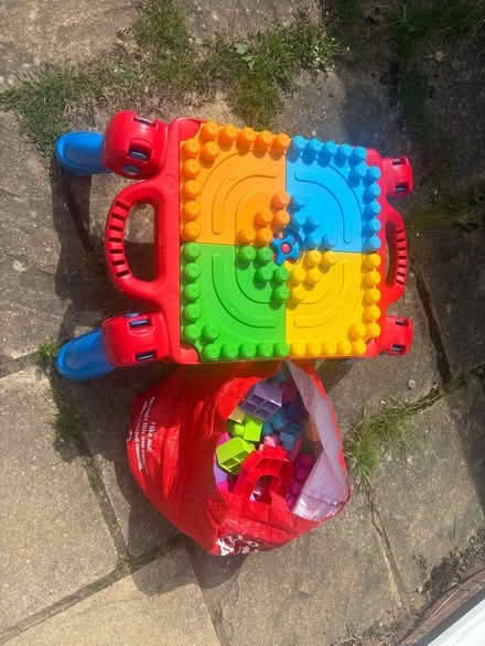 Photo of free Megabloks with a bag full of megabloks (Caversham Park RG4) #1