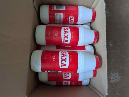 Photo of free 10 x 750g Saxa Salt (Hugus TR3) #1