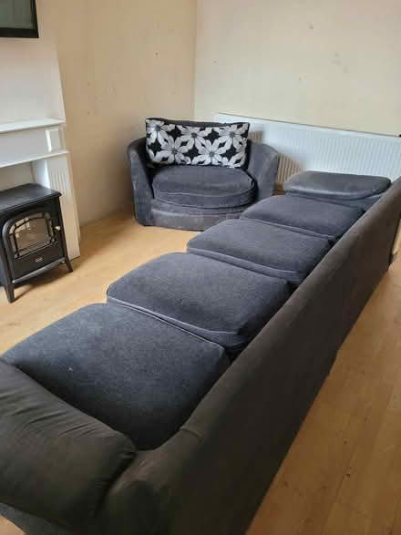 Photo of free Huge couch and cuddle chair (Bolton BL1) #1