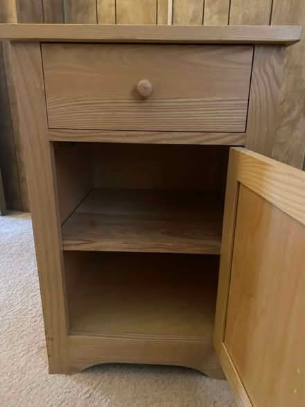 Photo of free Small solid wood cabinet (Near Fair Oaks and Tasman) #2