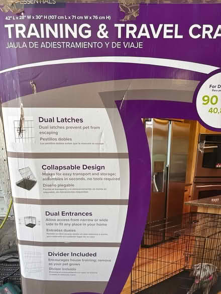 Photo of free Large Dog Crate (Newton Upper Falls) #1