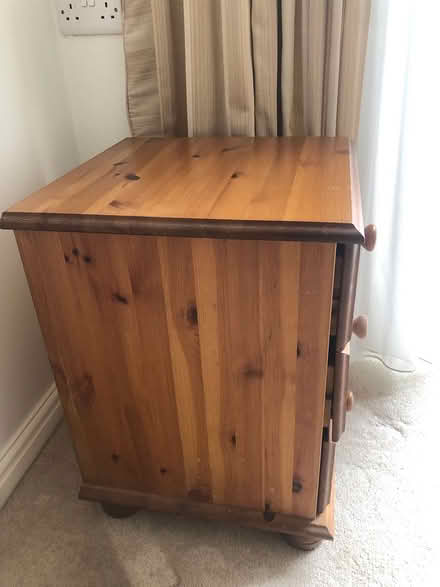 Photo of free Pine bedside drawers (Hayling Island PO11) #2