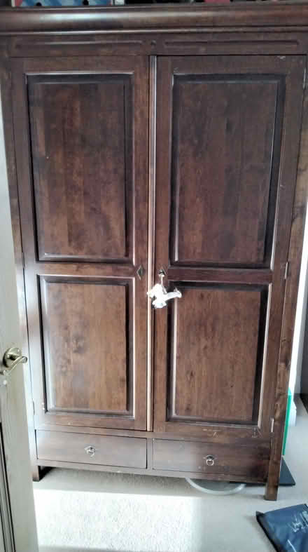 Photo of free Wooden cupboard (Holbrook DE56) #2