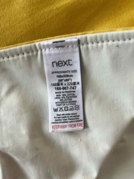 Photo of free Next Yellow curtains and home stuff (Gilgarran, Workington CA14) #2