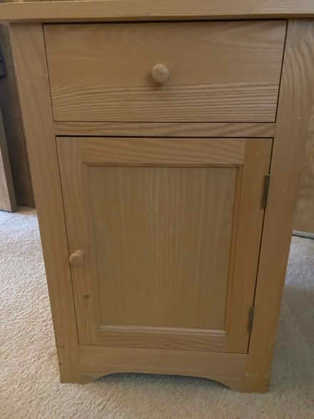 Photo of free Small solid wood cabinet (Near Fair Oaks and Tasman) #1
