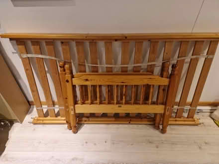 Photo of free Pine wood bed frame (Gillingham ME8) #1