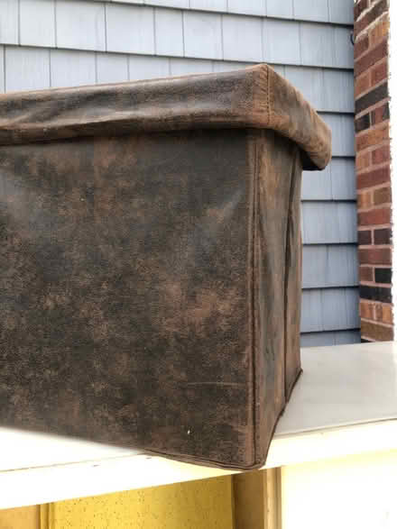 Photo of free Folding storage cube -leather (East Watertown) #1