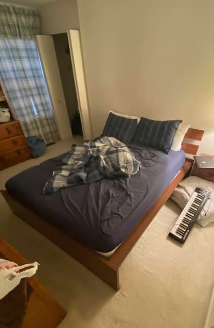 Photo of free Wood bed frame (Burlington Township) #2