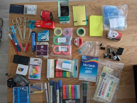 Photo of free Box of stationery items (Medbourne MK5) #1