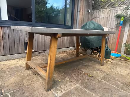 Photo of free Outdoor concrete top table (Upper Holloway N4) #4