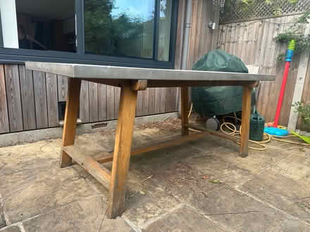 Photo of free Outdoor concrete top table (Upper Holloway N4) #4