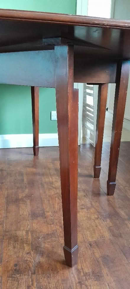Photo of free Mahogany table, flip up leaves (Slyne-with-Hest LA2) #4