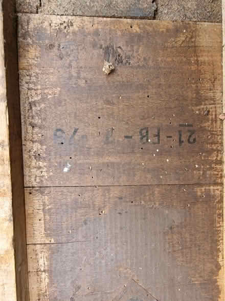 Photo of free Wooden crate/box ex MOD explosives (Lye Valley OX4) #3
