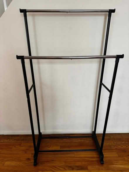 Photo of free Double clothes rack (Briarwood Jamaica) #2