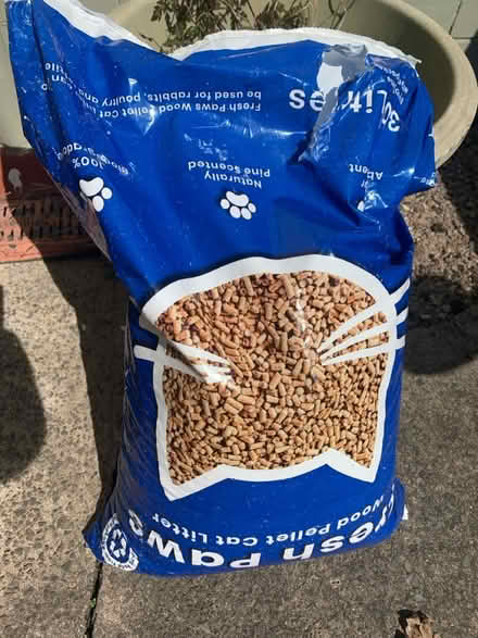Photo of free Wood pellet cat litter (Ely, CF5) #1