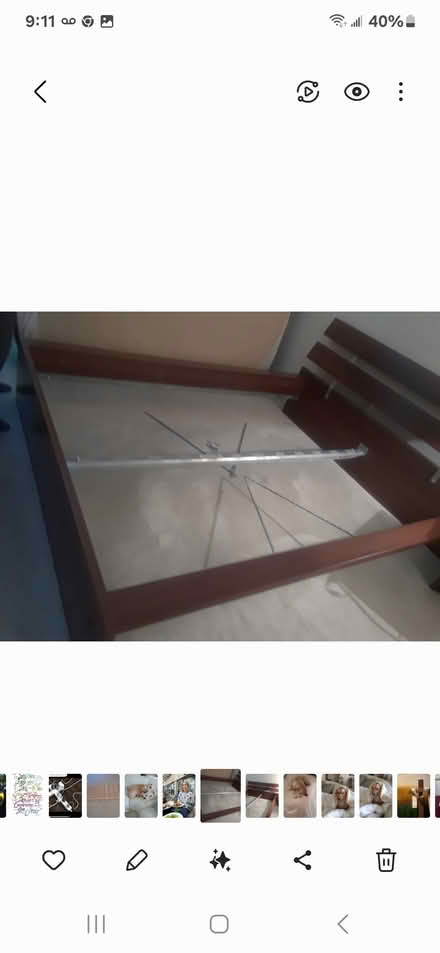 Photo of free Wood bed frame (Burlington Township) #1
