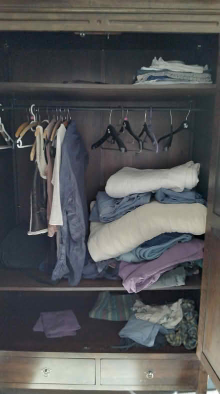Photo of free Wooden cupboard (Holbrook DE56) #1