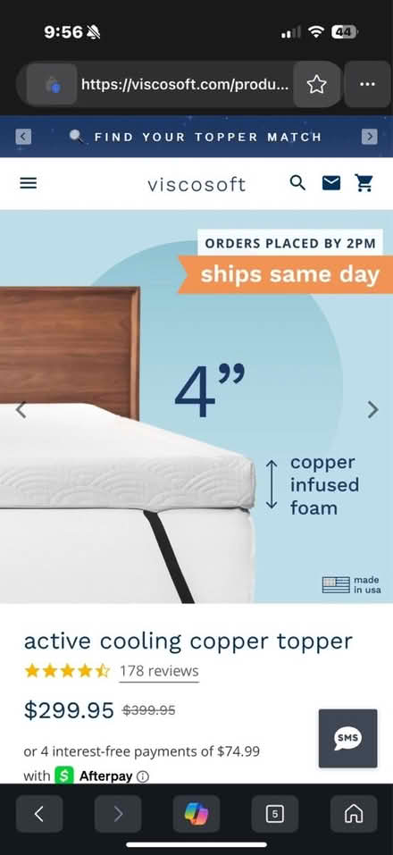 Photo of free Viscosoft cooling mattress pad (Kensington, Brooklyn) #2