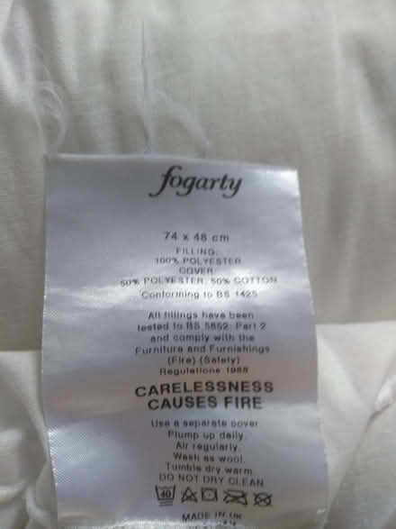 Photo of free 2x Fogarty pillows (Irish Fields LS21) #3
