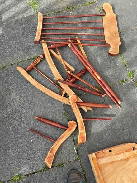 Photo of free Wooden rocking chair in pieces. (Southport PR8) #2