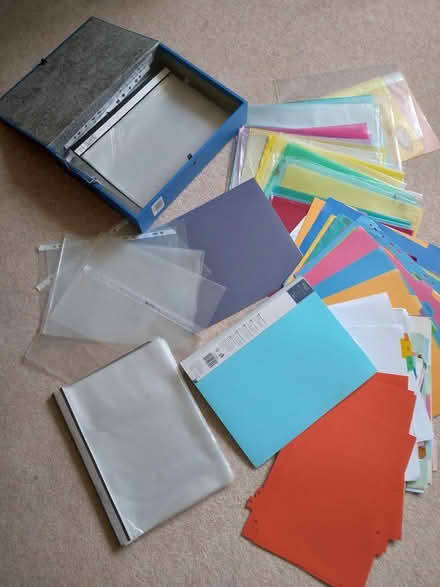 Photo of free A4 Plastic wallets and dividers (Bosham, Chichester) #1