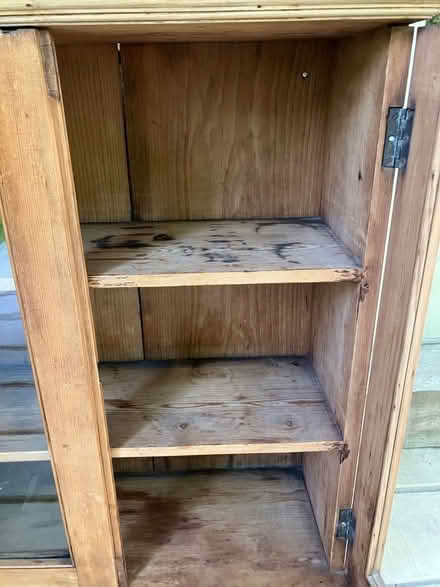 Photo of free Pine wall cabinet with three shelves (Wargrave RG10) #2