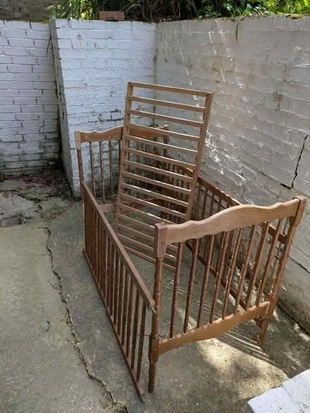 Photo of free Baby cot. Wooden (NW6) #1