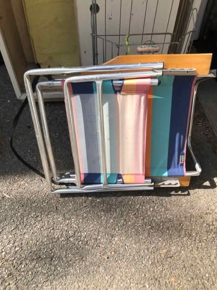 Photo of free Folding canvas beach chair (East Watertown) #1