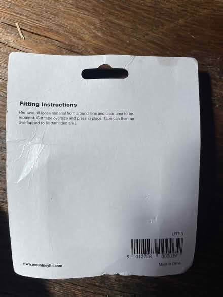 Photo of free Car Lights Repair Tape (Broomfield CM1) #2