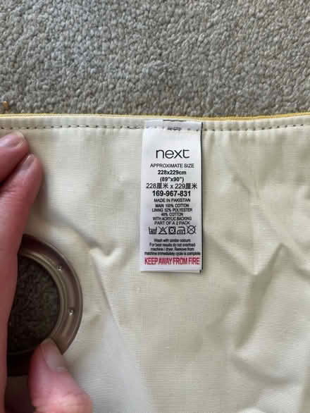 Photo of free Next Yellow curtains and home stuff (Gilgarran, Workington CA14) #3