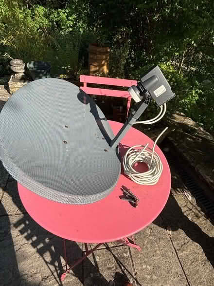 Photo of free Sky satellite dish including 4 bolts (Box GL6) #1
