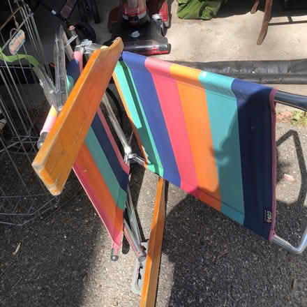 Photo of free Folding canvas beach chair (East Watertown) #2