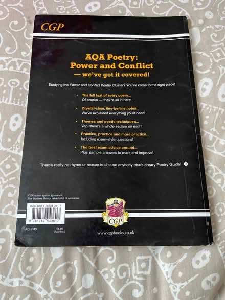 Photo of free GCSE - AQA English poetry guide (Bexley DA5) #2