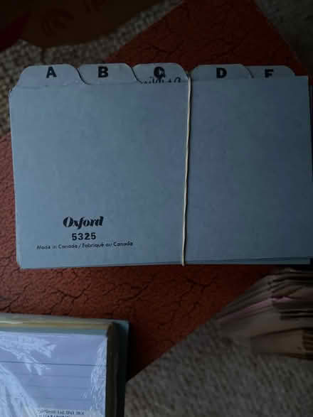Photo of free Record cards, alphabetical dividers and boxes (St Andrew's BS6) #3